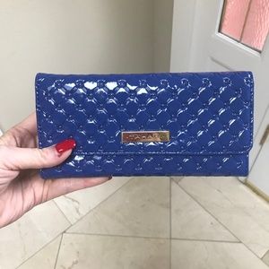 NWT Tahari Trifold Clutch Blue/Purple Wallet $60